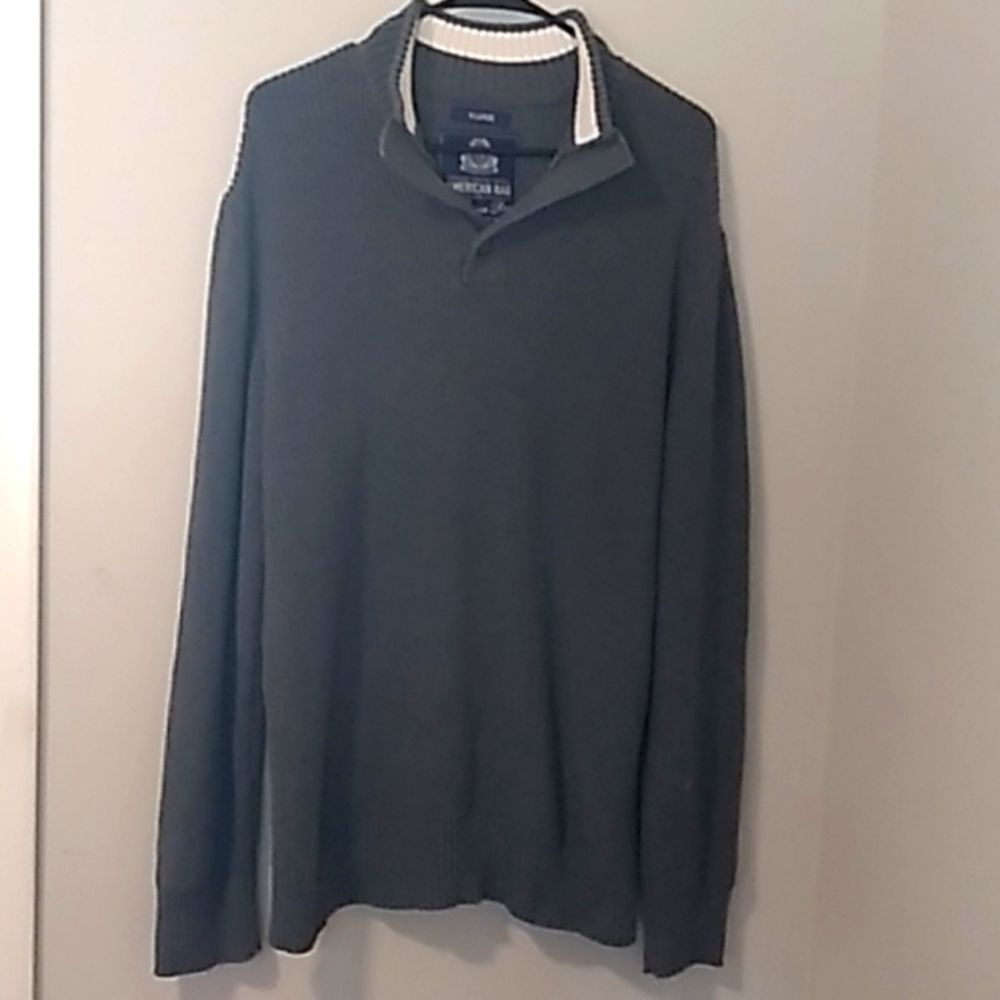 American Rag Gray/White Sweater. Sz XL